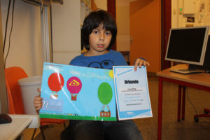 Luca mit Digi-Bild